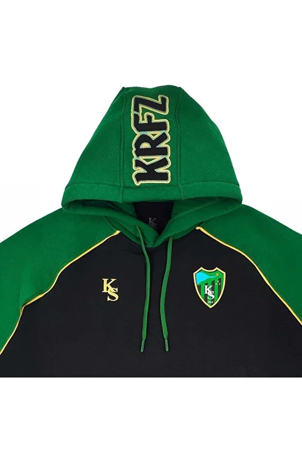 Детское худи для девочек с принтом Kocaelispor Licensed Sportrun, Black — фото 3