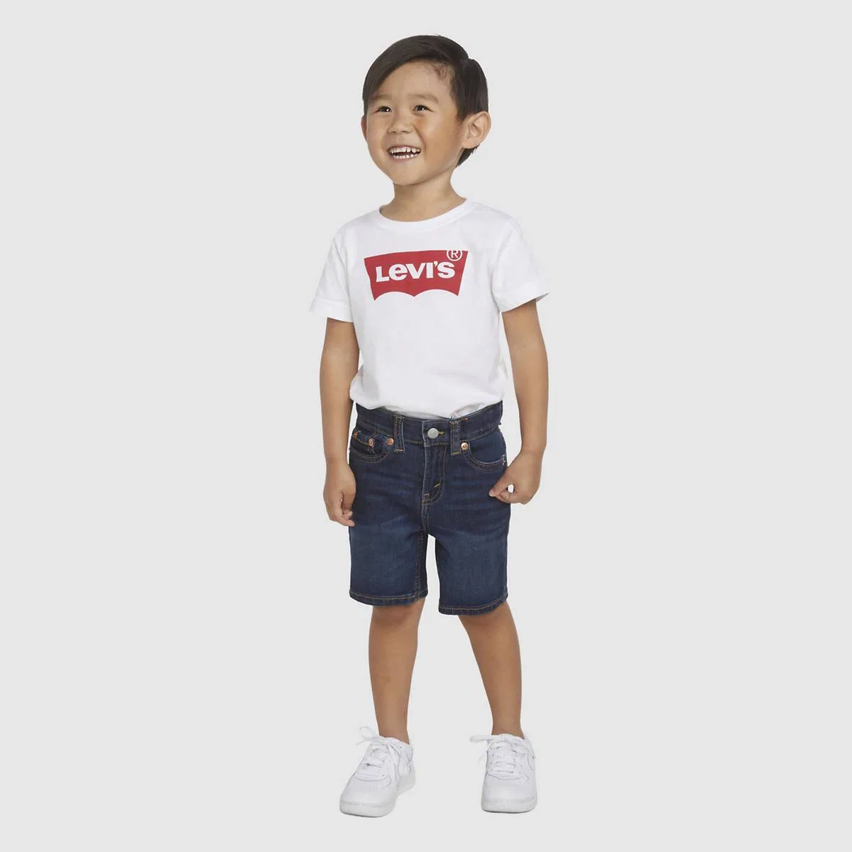 Спортивные шорты для мальчиков 2-4 лет Levi's, Highlands - Dark Wash