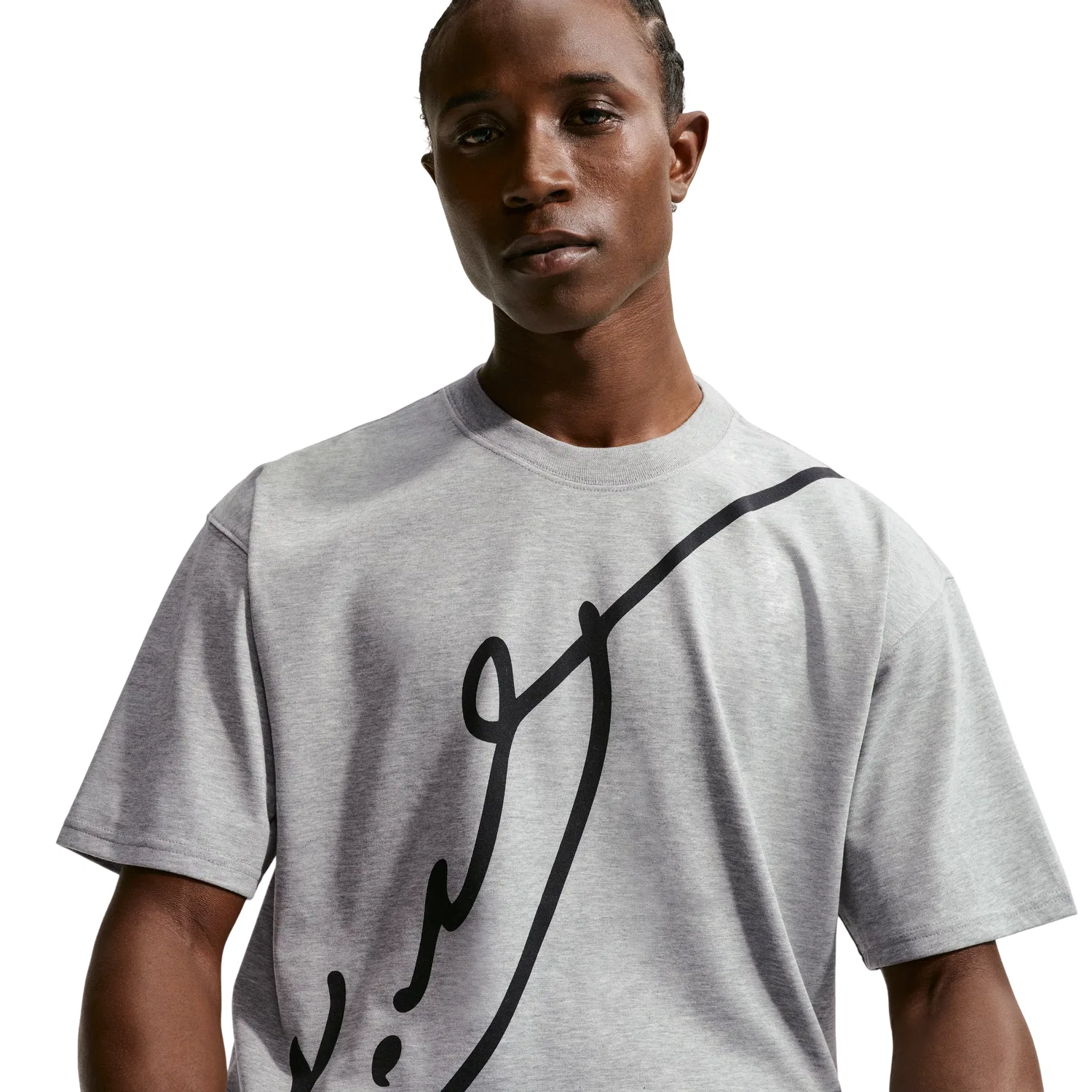 Мужская футболка с принтом Nike x Kobe Dri-FIT, цвет Dark Grey Heather Black — фото 2