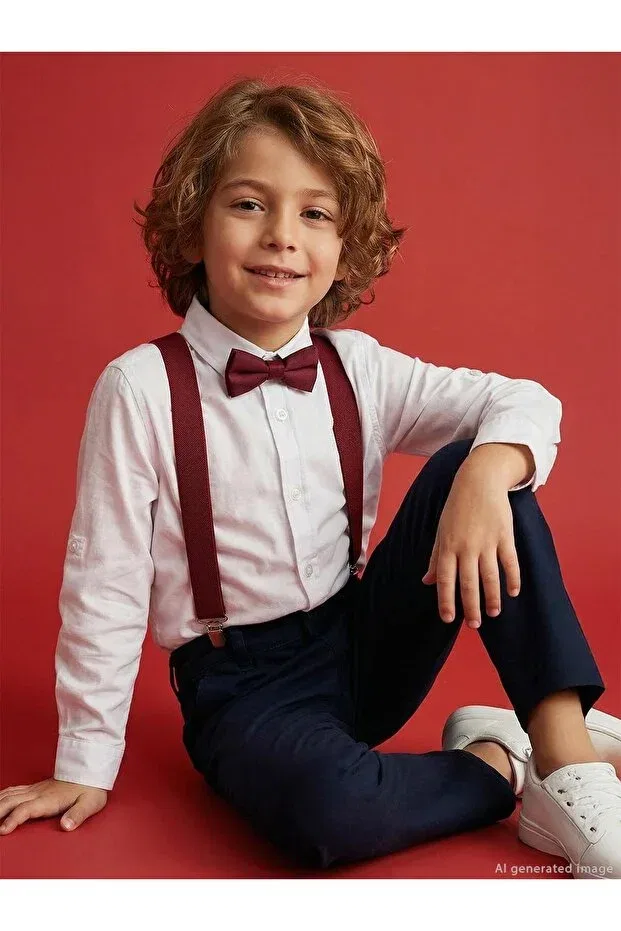 Детская рубашка с вышивкой Sail Civil Boys, White — фото 4