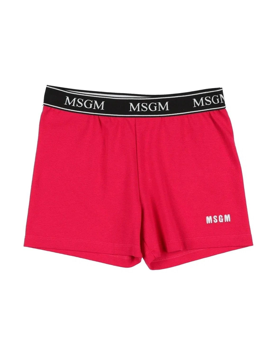 Детские шорты для девочек хлопковые Msgm, бордовый