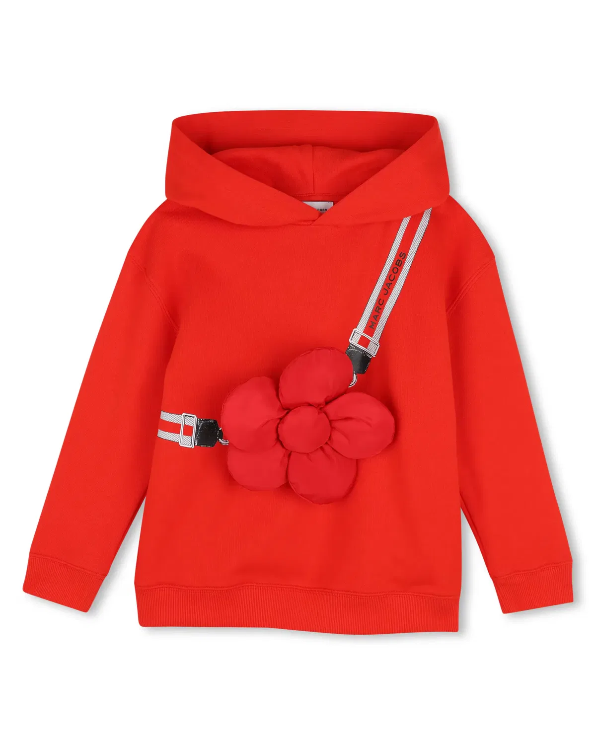 Детская худи для девочки с принтом Marc Jacobs, Rojo