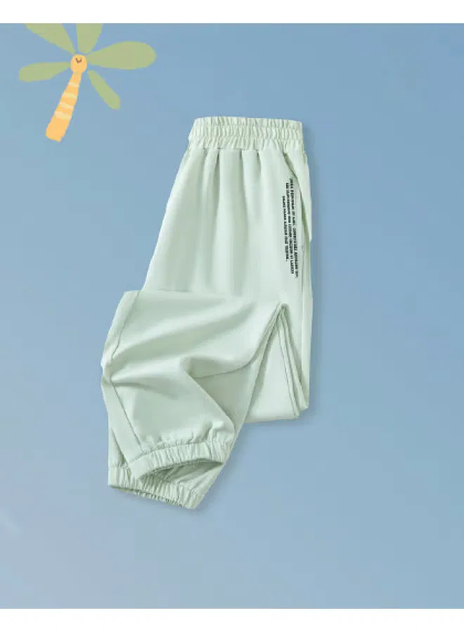 Штаны с принтом букв для мальчиков Jeanswest, светло-зеленый