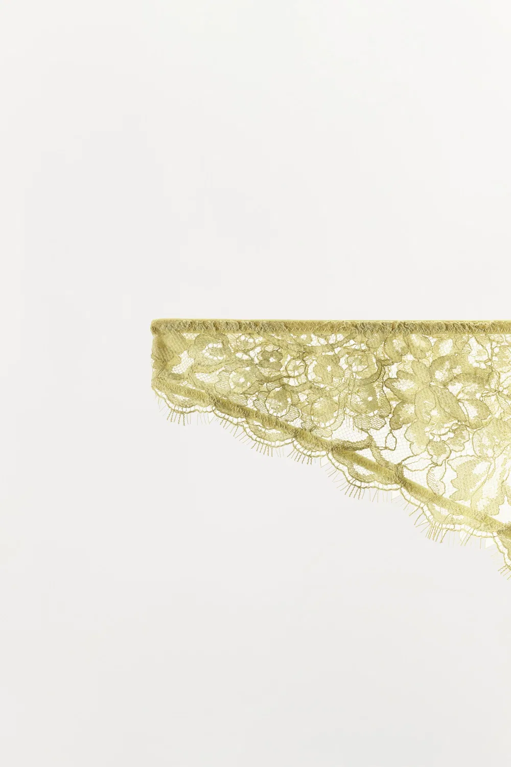Кружевные стринги ZARA, Yellow — фото 4