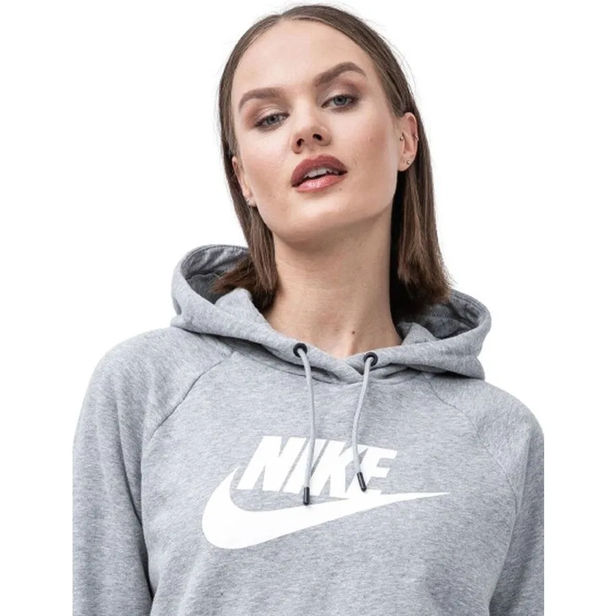 Женский свитшот с капюшоном Sportswear Essential Nike, Серый — фото 2