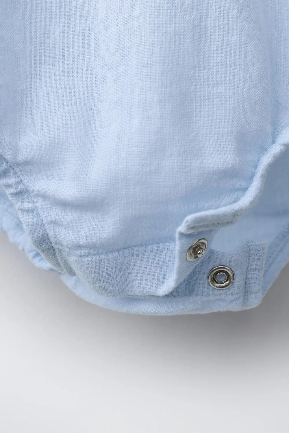 Бюстгальтер из хлопка и льна ZARA, Blue — фото 4
