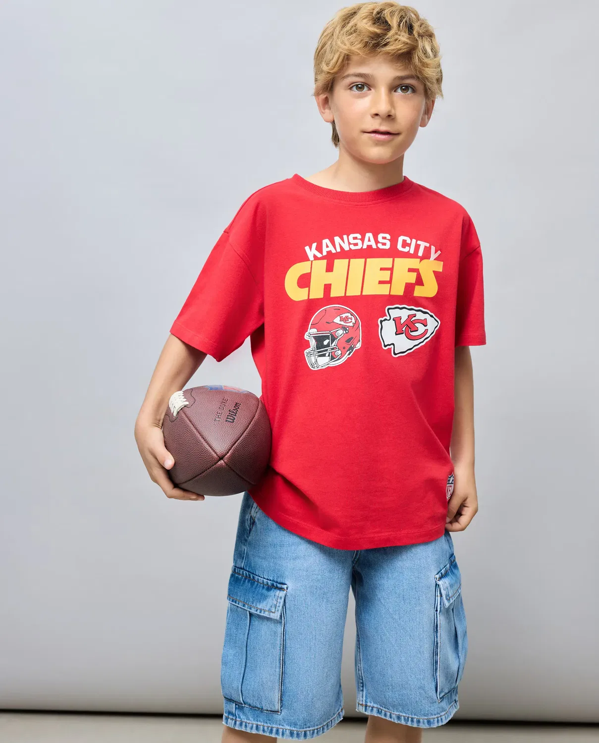Детская футболка с коротким рукавом с принтом NFL CHIEFS Kids El Corte Inglés, Красный