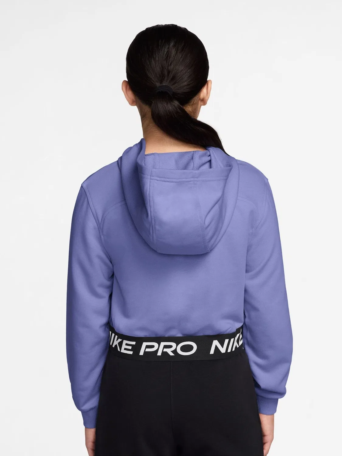 Кроп-худи Nike Purple Pro Dri-FIT, фиолетовый — фото 2