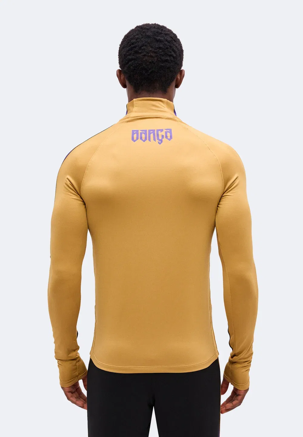 Тренировка FCB - клубная форма Nike Performance, Elemental Gold-Coloured/Field Purple — фото 3