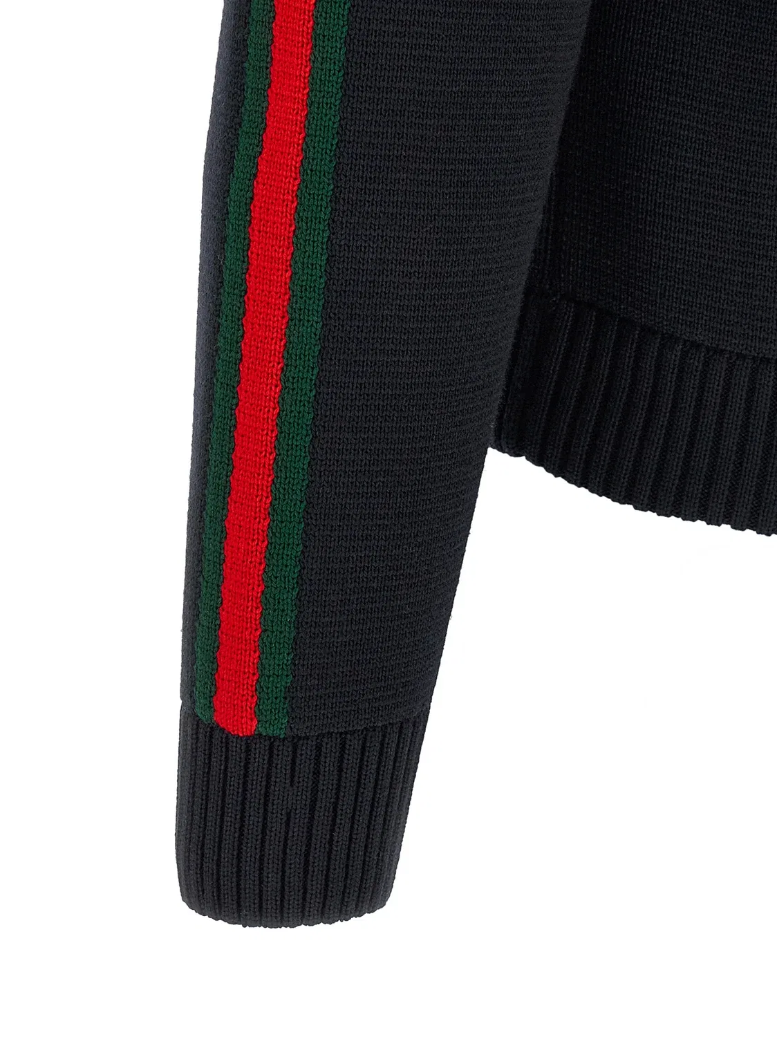 Трикотажная куртка Gucci с лентой Web, синий — фото 4