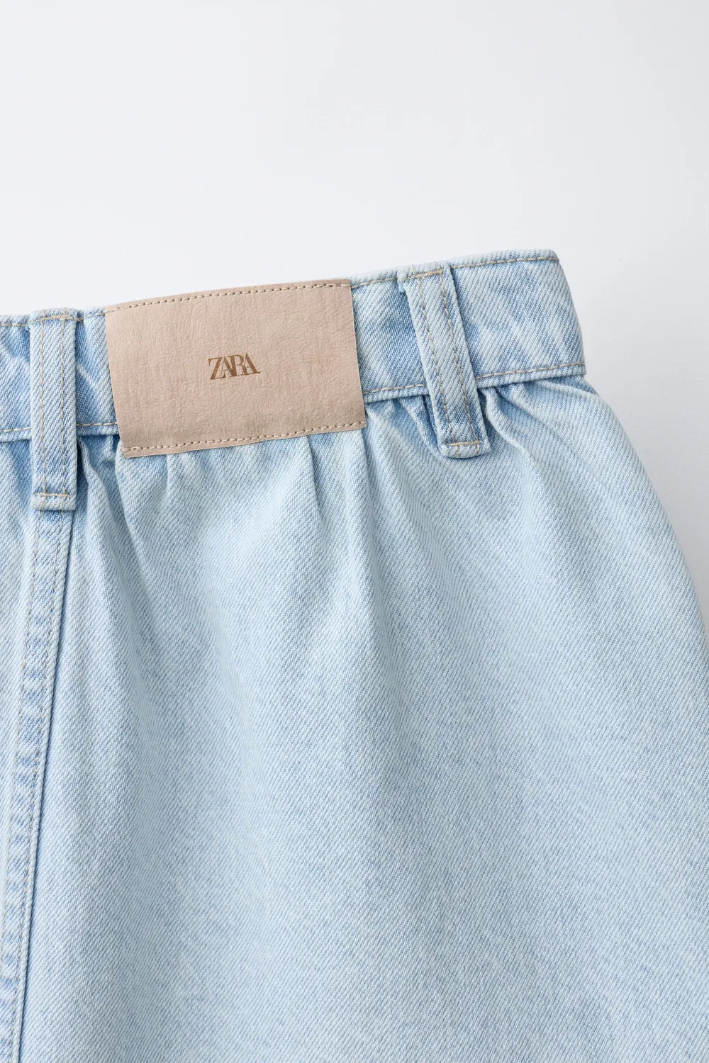 Джинсовая юбка ZARA, Light Blue — фото 4