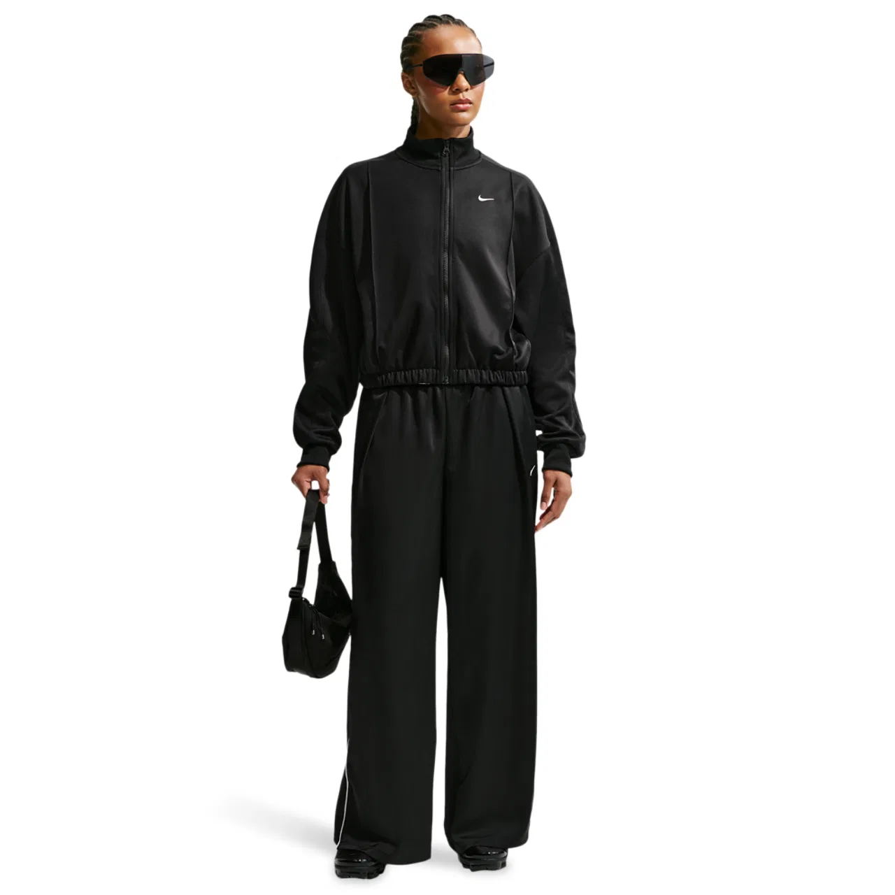 Женская куртка NSW Track Jacket Nike, цвет Chalk/Black/Black — фото 3