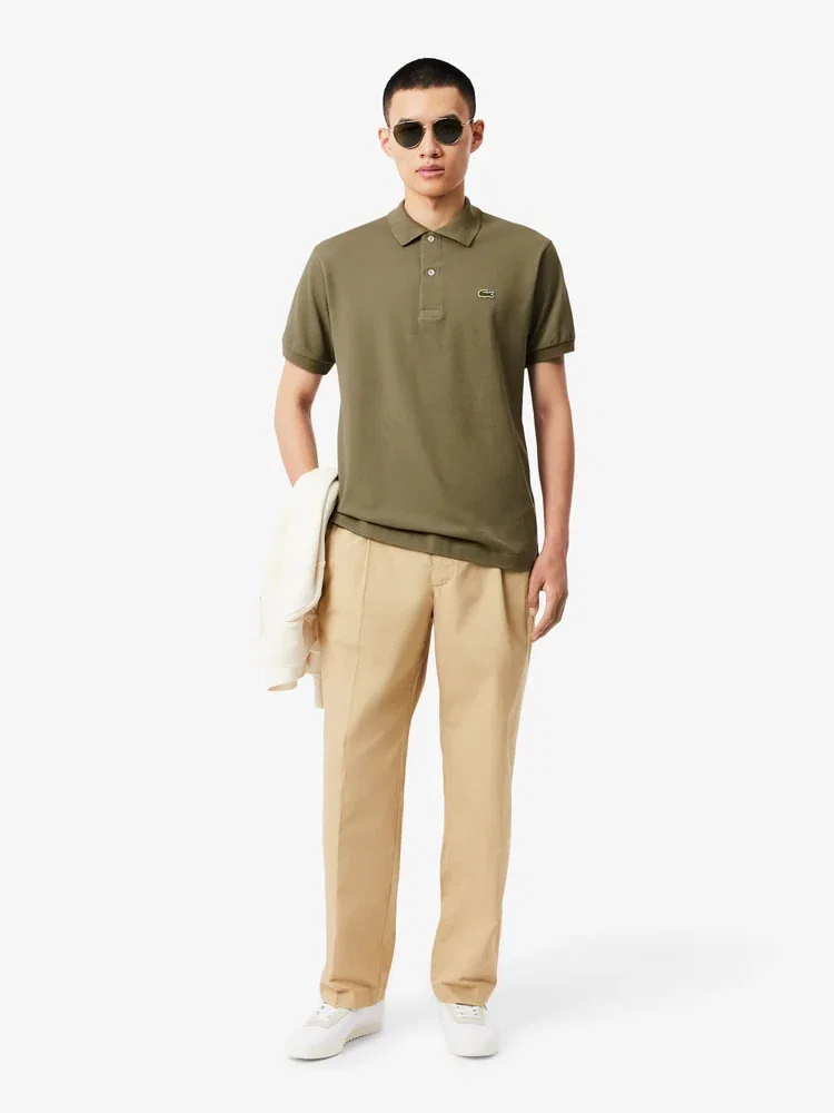Футболка поло классическая L1212-56G LACOSTE, Khaki — фото 4