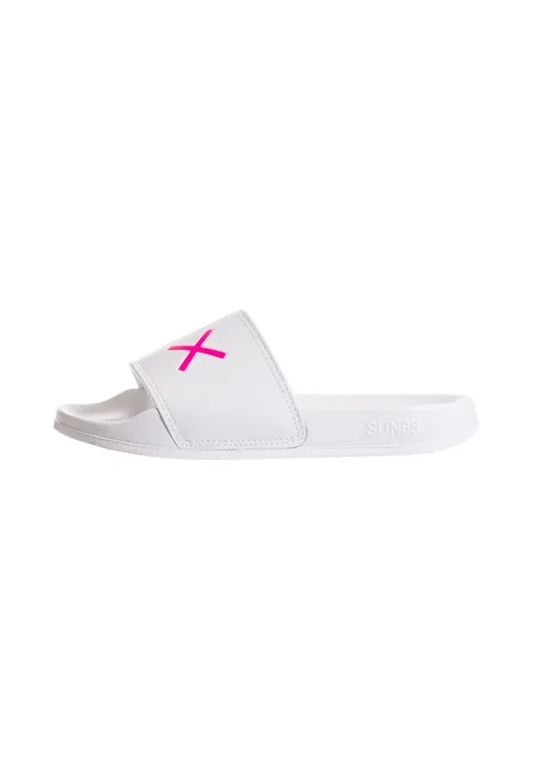 Тапочки из синтетики Sun68 logo teen x36410t.01 Sun68, Bianco, белый