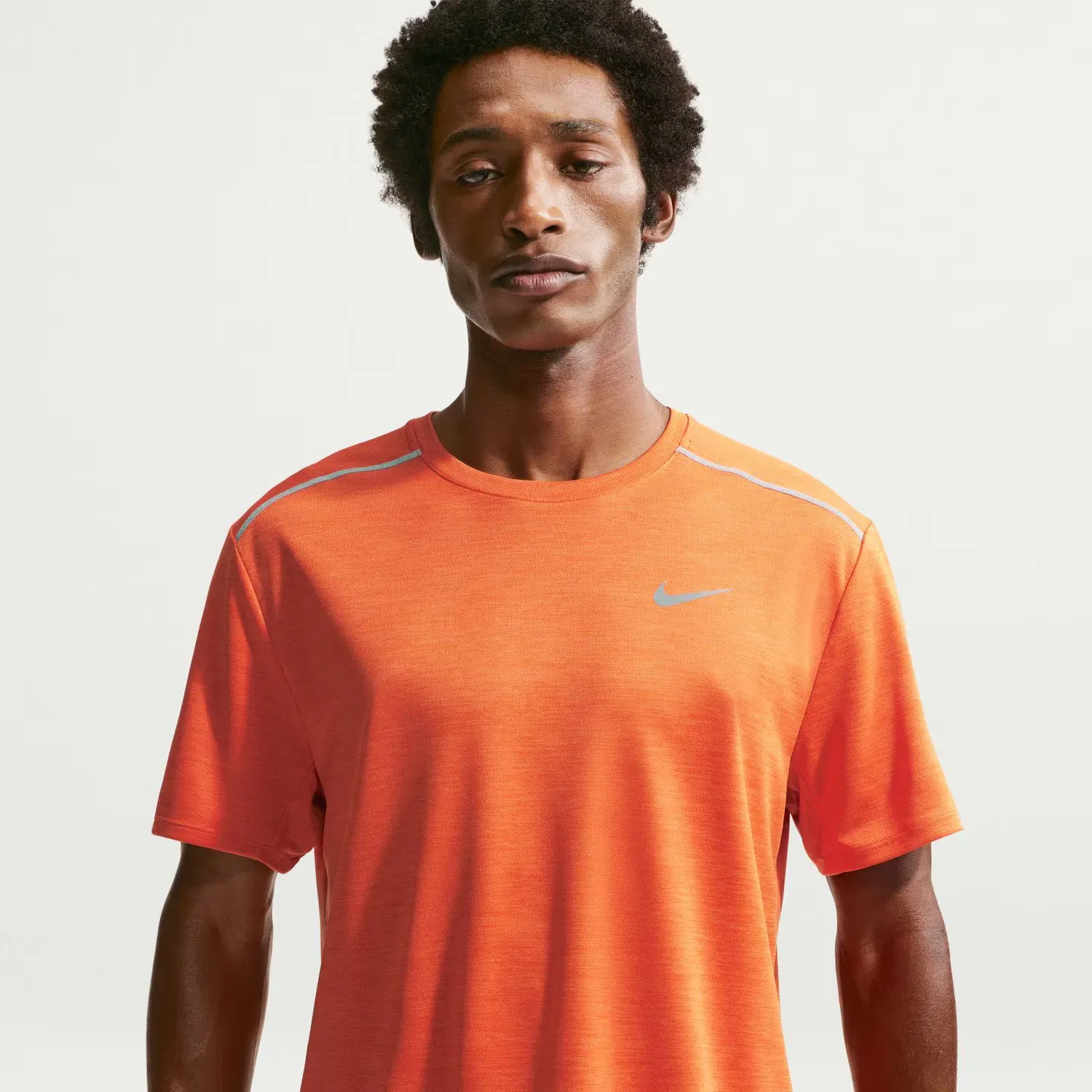 Мужская футболка с длинным рукавом Nike, Оранжевый — фото 3