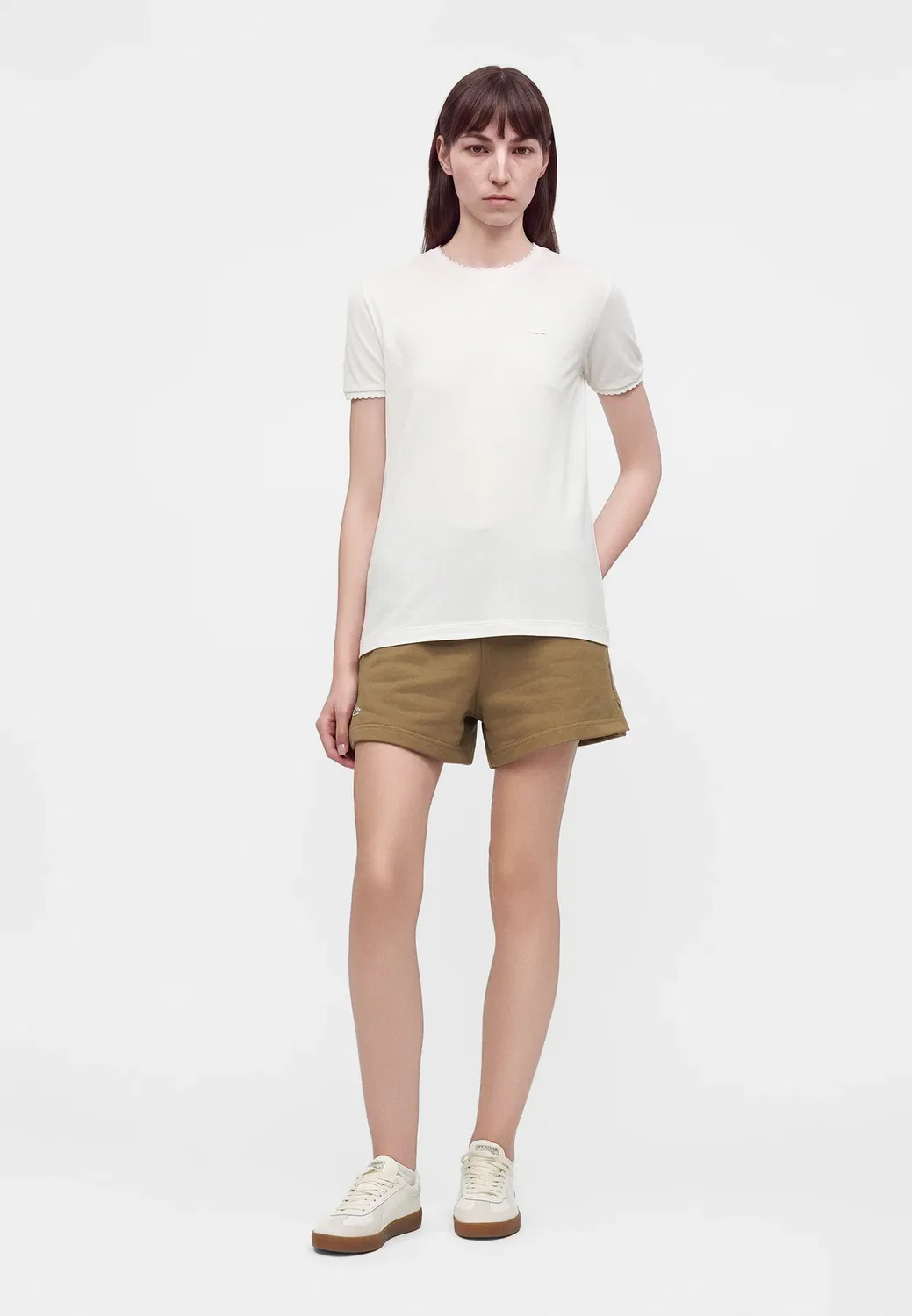 Простая футболка Lacoste, Flour — фото 2