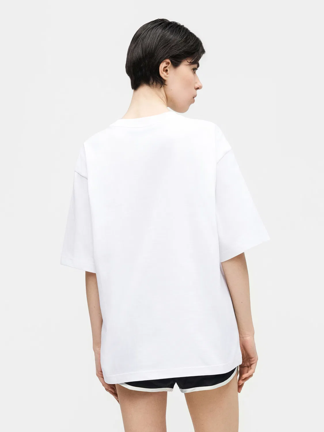 Футболка оверсайз Adidas Originals Essential белого цвета — фото 3