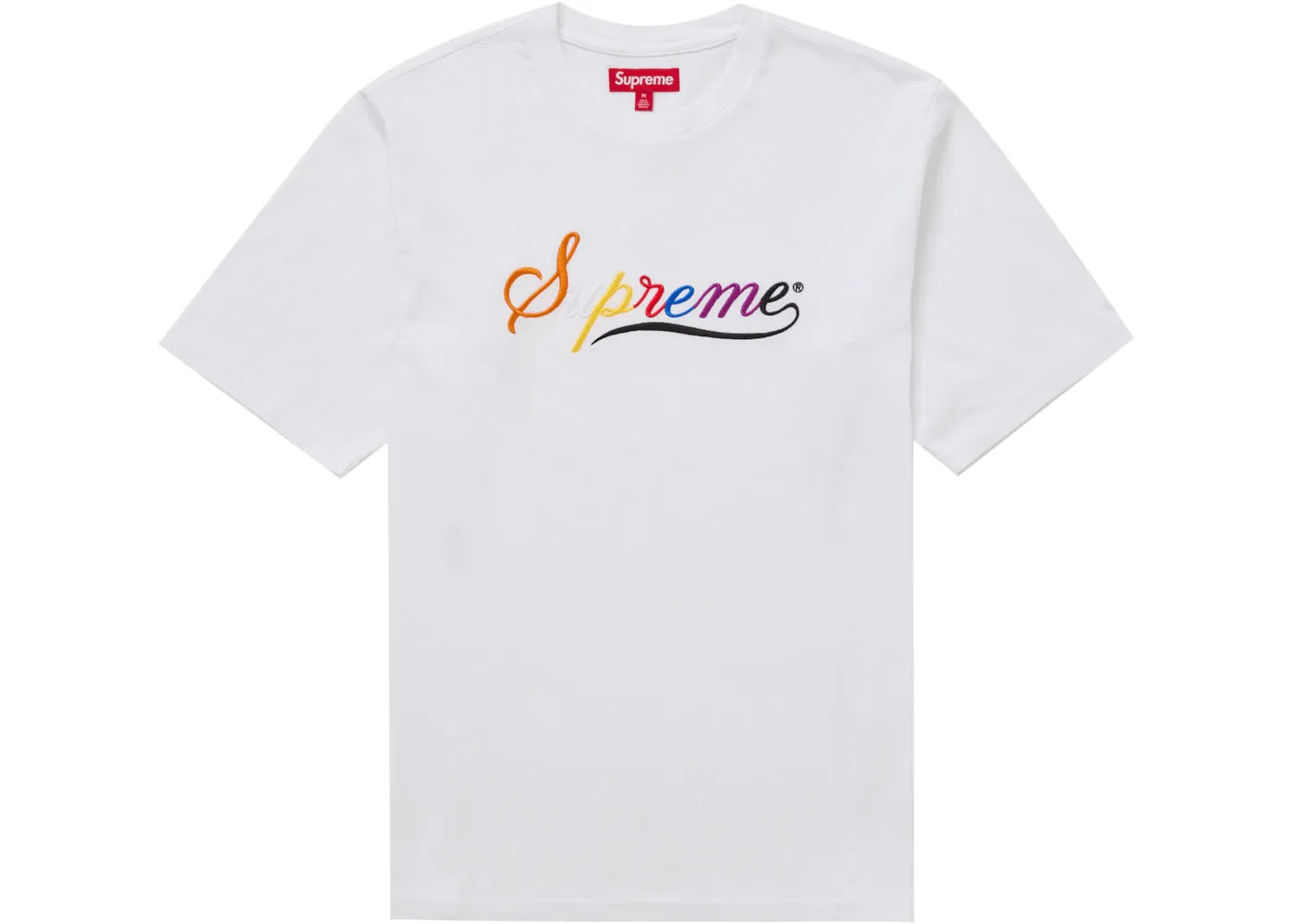 Мужская футболка Supreme Cursive S/S Top Supreme, White