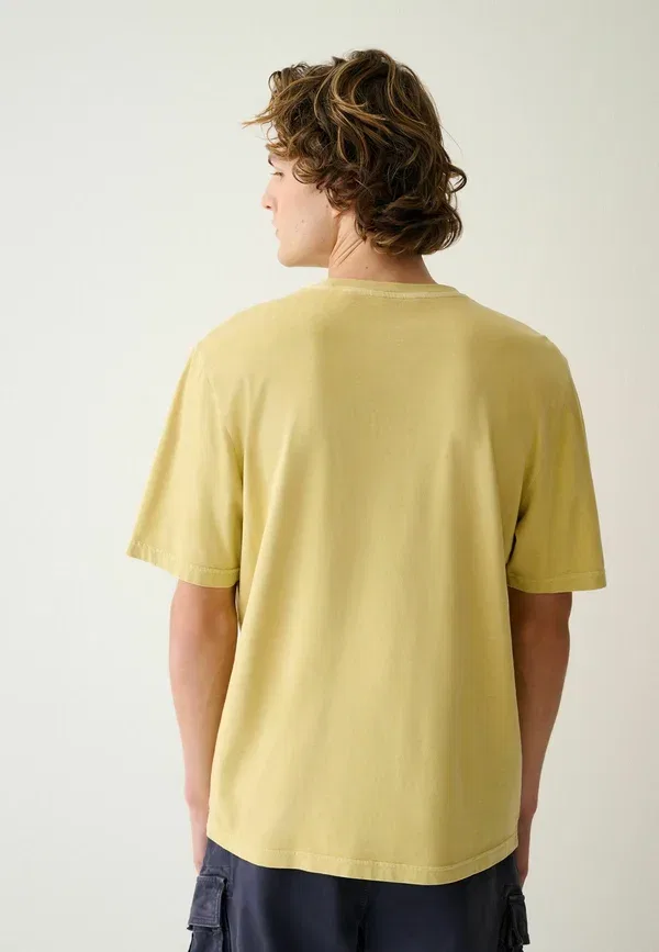 Футболка хлопковая Basic T-shirt Next, Yellow, желтый — фото 3