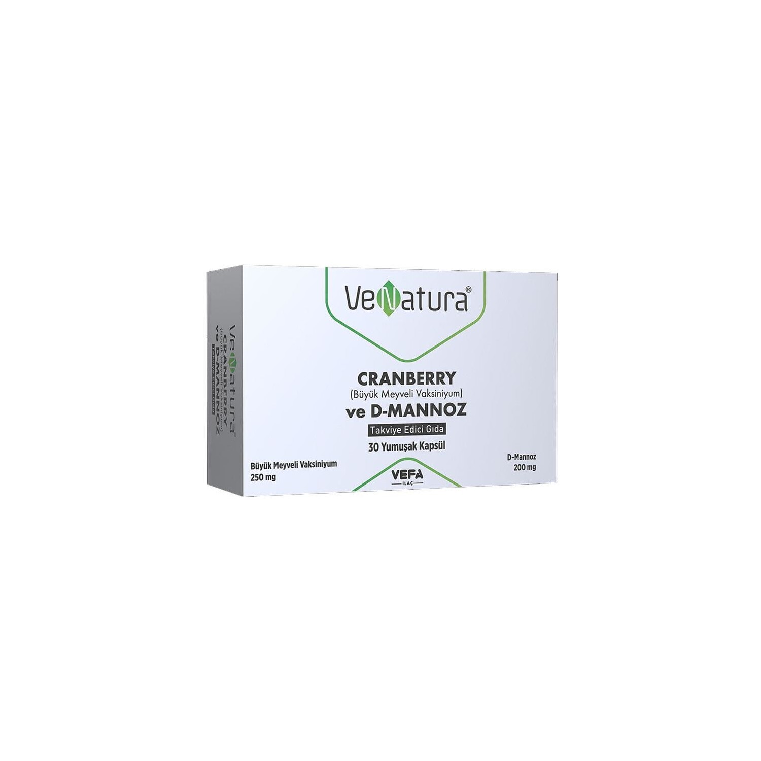 

Добавка Venatura Cranberry ve D-Mannoz, 30 капсул