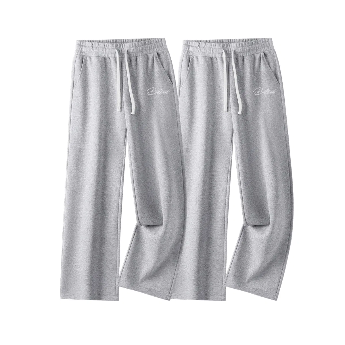 Детские повседневные штаны с начесом 2 шт MINISO, Heather Gray