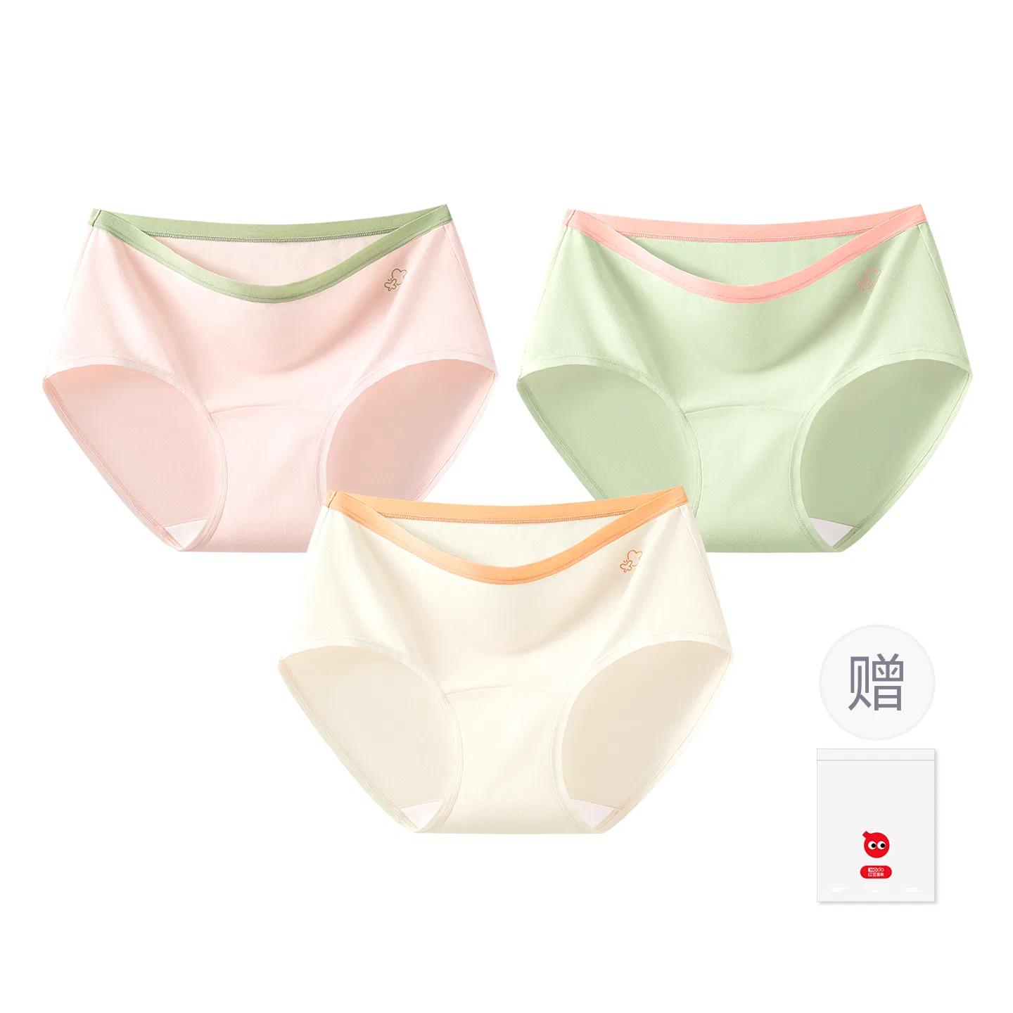Детские трусы для девочек хлопковые Red bean, Pink, Pink, Purple, Light Yellow — фото 3