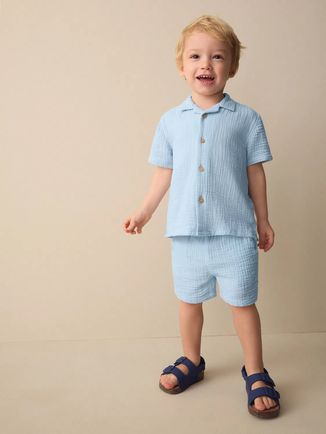 Комплект из рубашки и шорт, Light Blue Plain Next