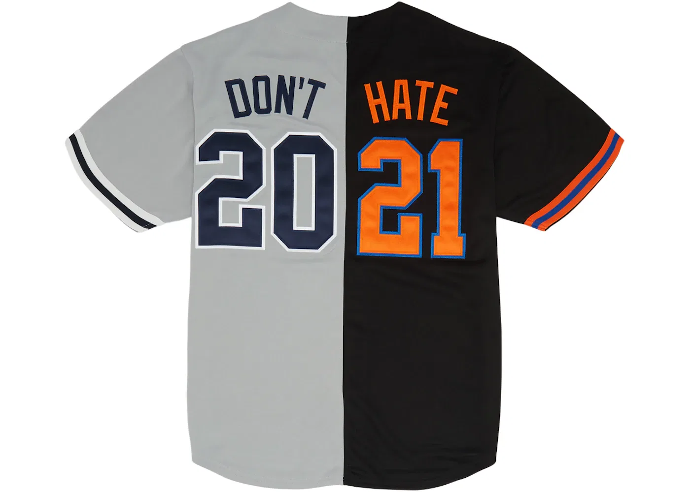 Мужская джерси Supreme Don't Hate Baseball Jersey, Black — фото 2