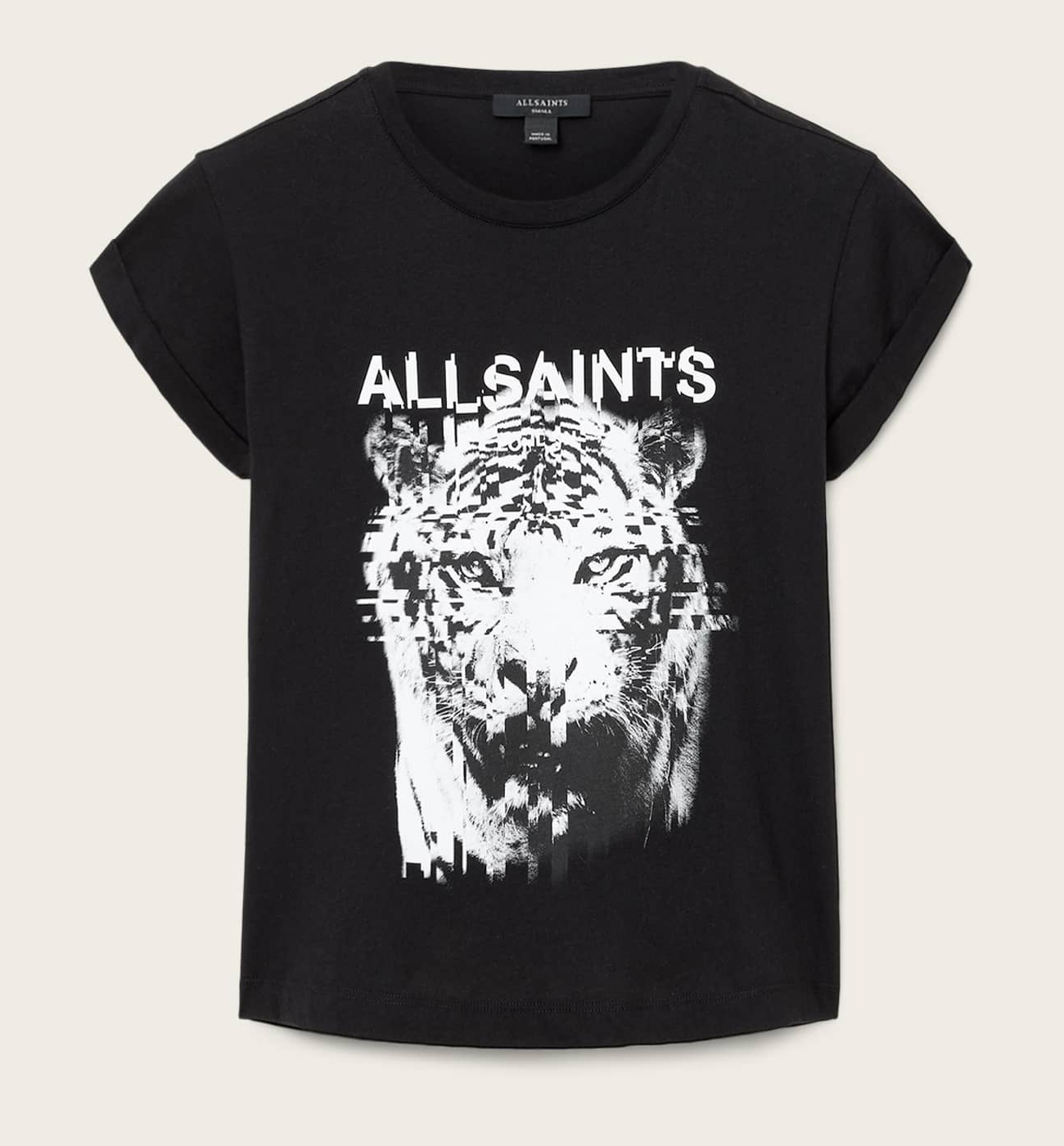 

Футболка AllSaints Static Graphic Anna, черный