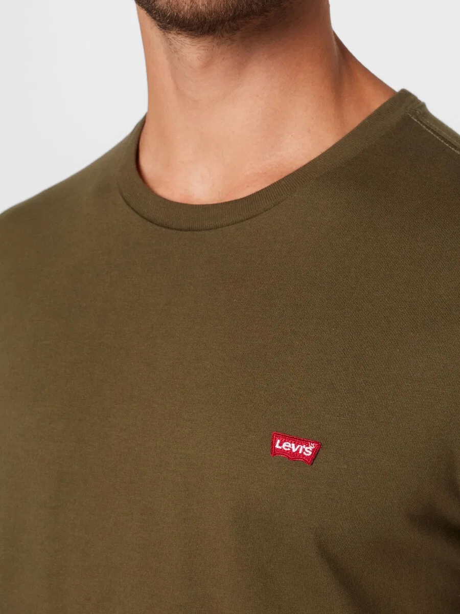 Рубашка LEVI'S 'SS Original HM Tee' оливкового цвета — фото 2