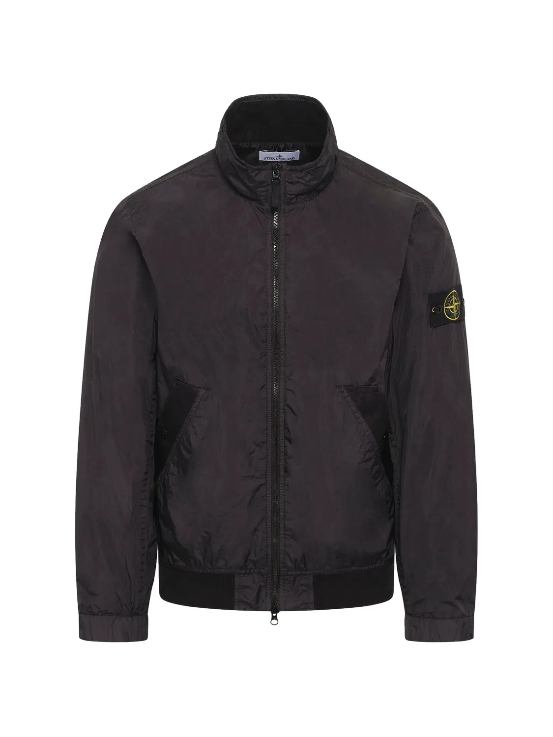 Пуховик Crinkle Reps Stone Island, черный