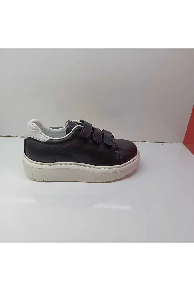 Детские кожаные ортопедические туфли для мальчиков Happy Walk, Black
