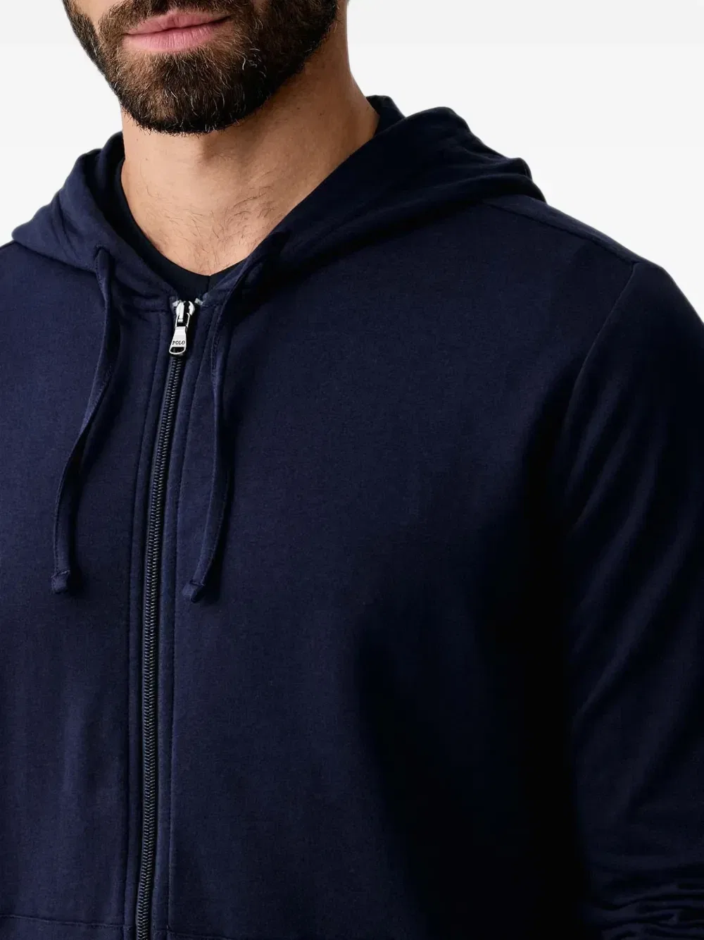 Толстовка на молнии с вышитым логотипом POLO RALPH LAUREN, синий — фото 4