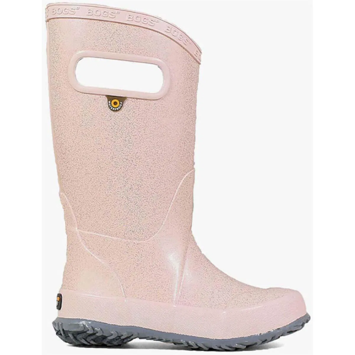 Детские резиновые сапоги с блестками Rainboot Glitter Boot Bogs, Rose Gold