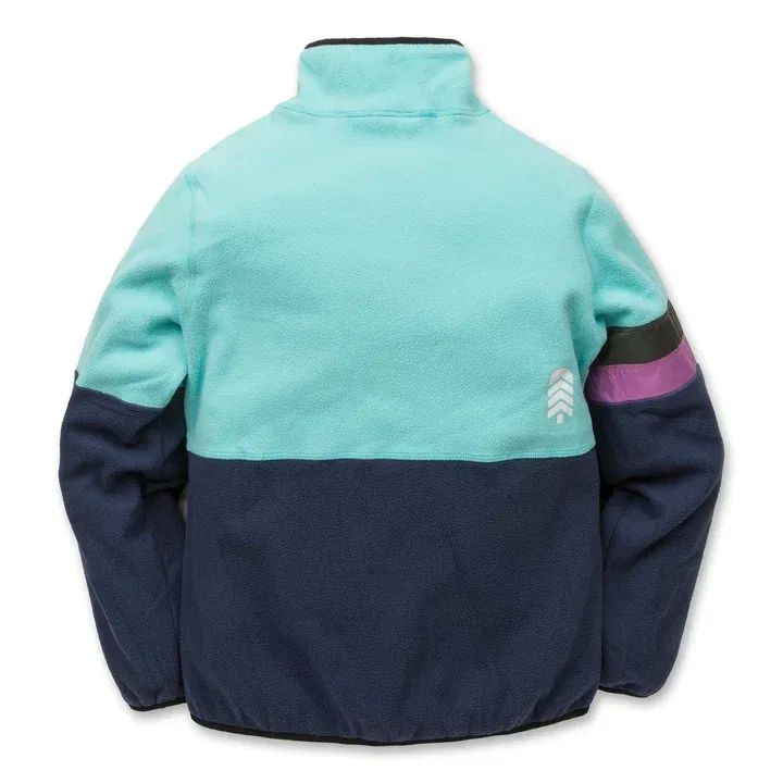 Флисовая кофта на молнии Midtown Fleece Town Hall, Aqua Sky/Black Iris — фото 3
