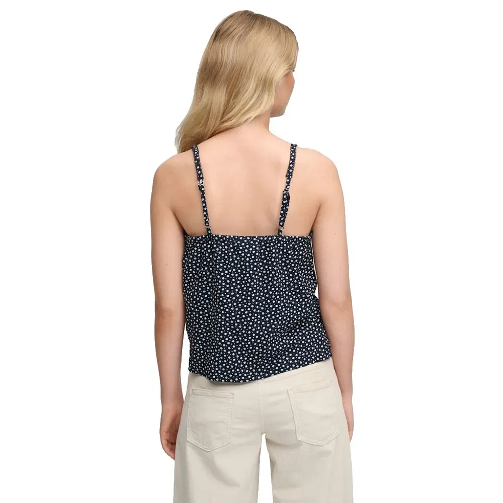 Топ без рукавов Cotton Cami Superdry, синий — фото 2
