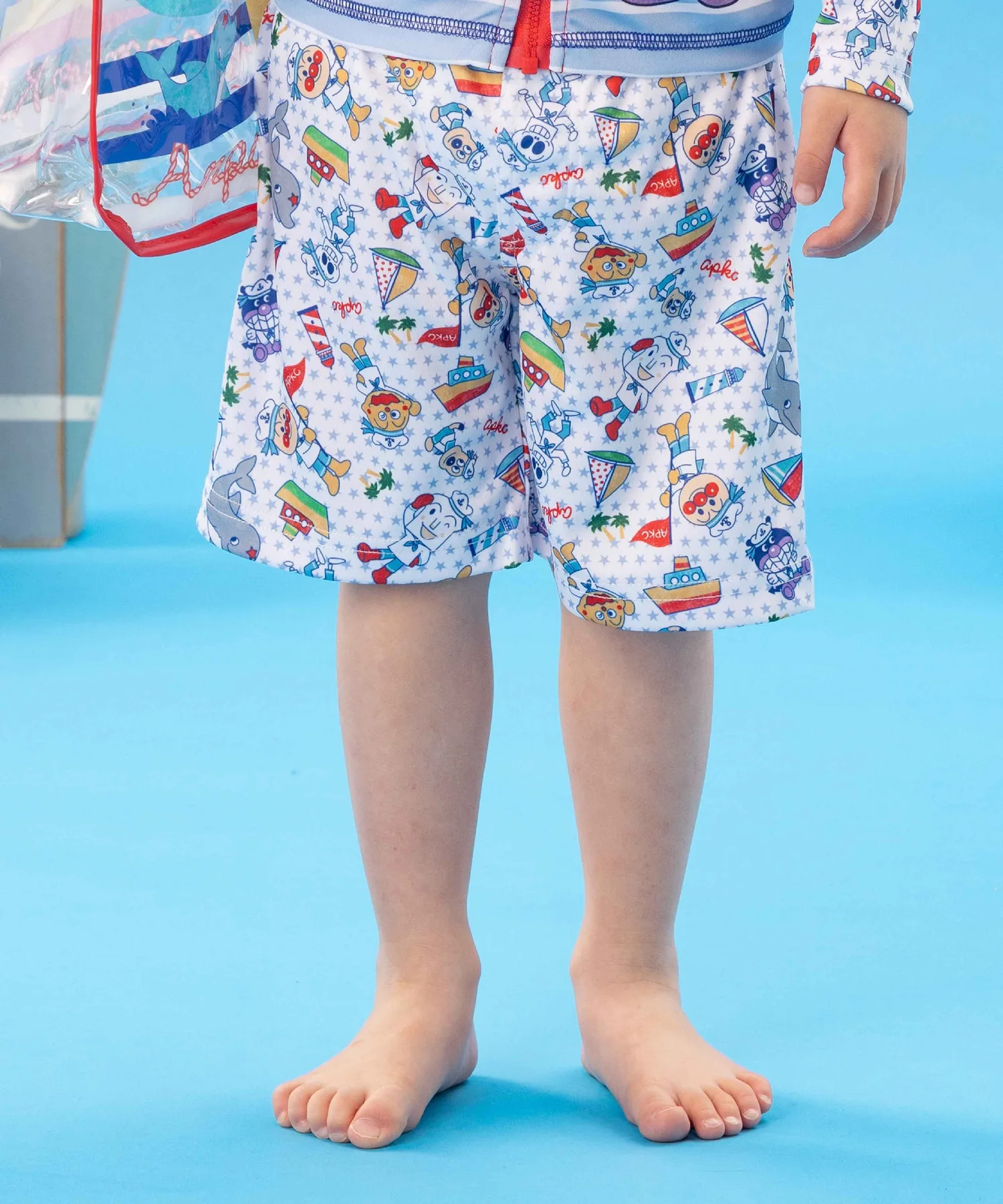 APKC/(K) Морские брюки для серфинга с принтом Anpanman Kids Collection, blue