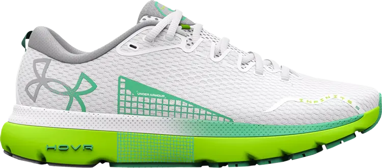 

Кроссовки Under Armour Running HOVR Infinite 5, белый/светло-зеленый