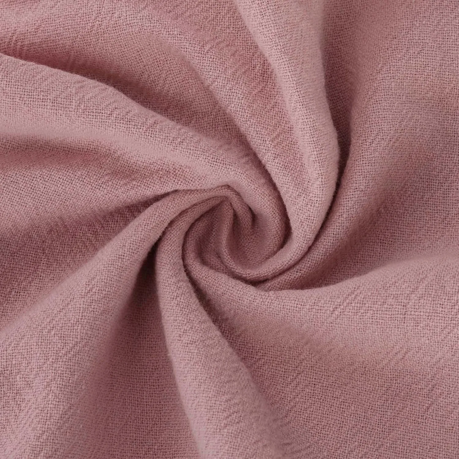 Мужская льняная футболка с отложным воротником на пуговицах, Pink — фото 4