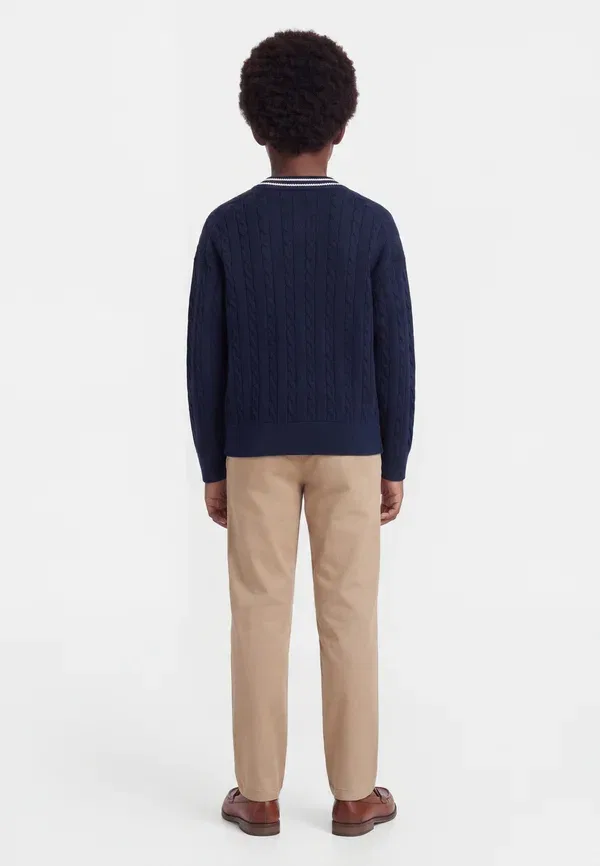 Кардиган вязаный Cable Knit Tommy Hilfiger Dark Night темно-синий — фото 2