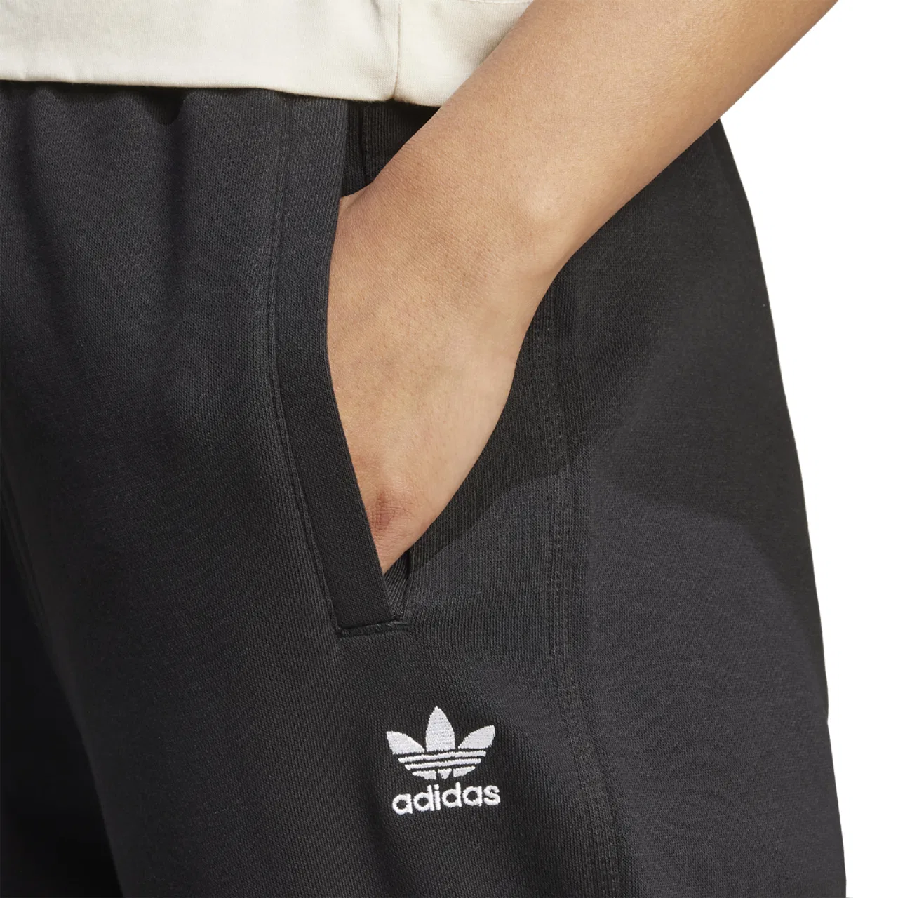Женские брюки Trefoil Essentials Fleece Pants Adidas, черный — фото 3