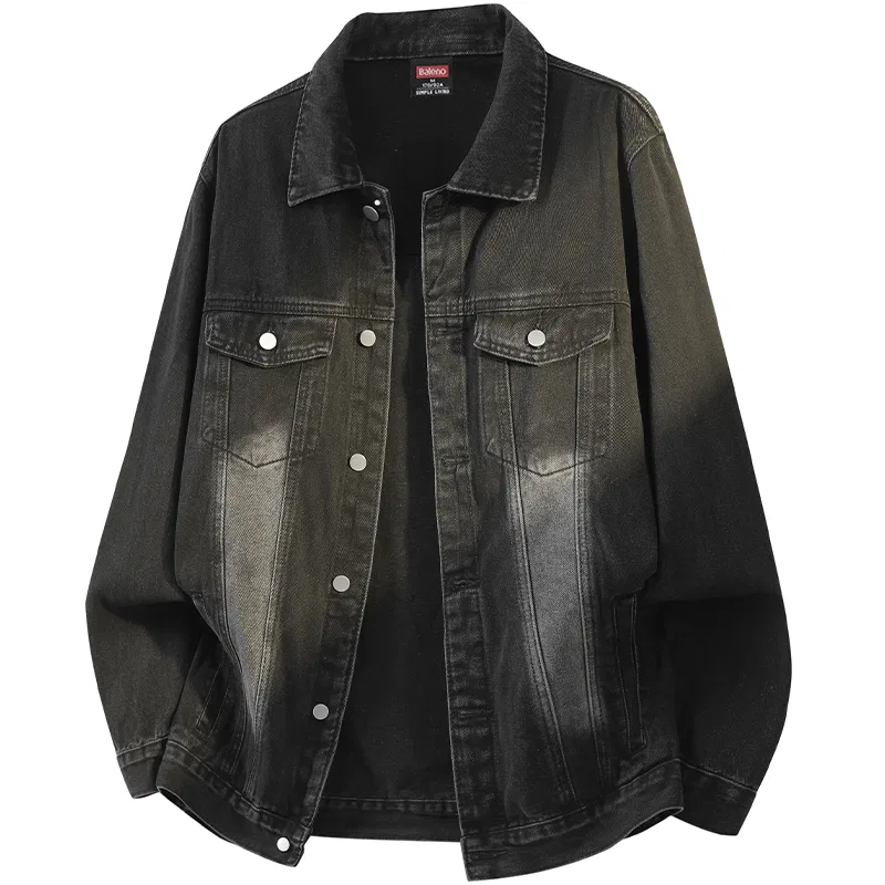 Детская джинсовая куртка в стиле милитари BALENO, Black