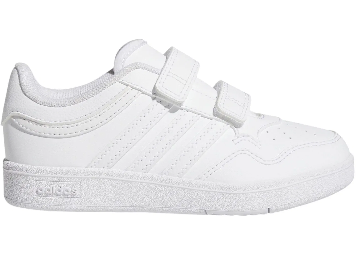 Детские кроссовки для мальчиков с принтом Adidas Hoops 4.0 Adidas, Cloud White/Cloud White/Core Black