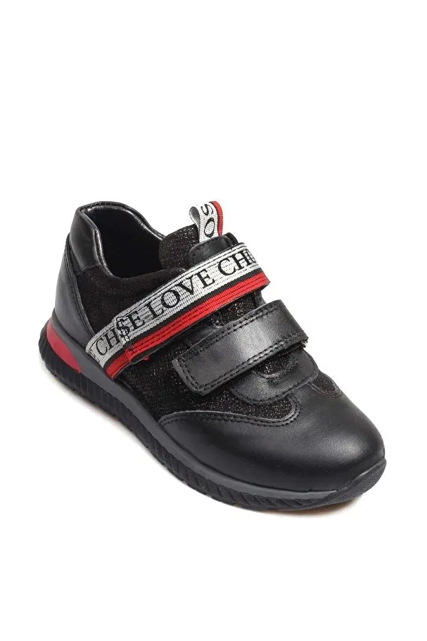 Детские кеды для девочек из натуральной кожи Fast Step, Black Silver — фото 3
