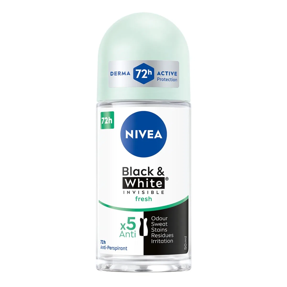 Дезодорант-антиперспирант Black & White Invisible Fresh, NIVEA, 50 мл