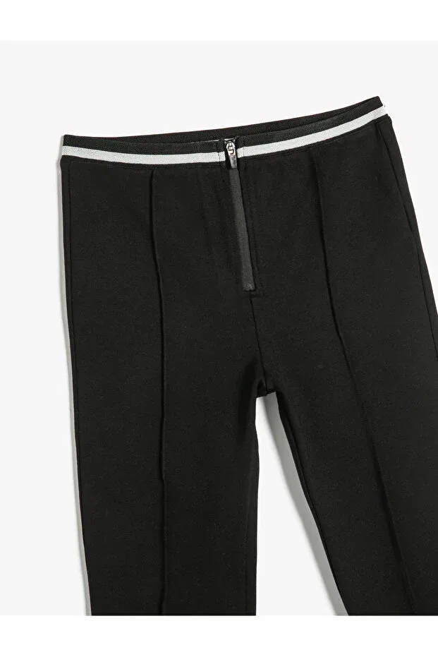 Детские леггинсы для девочек с эластичным поясом Koton, Black — фото 3