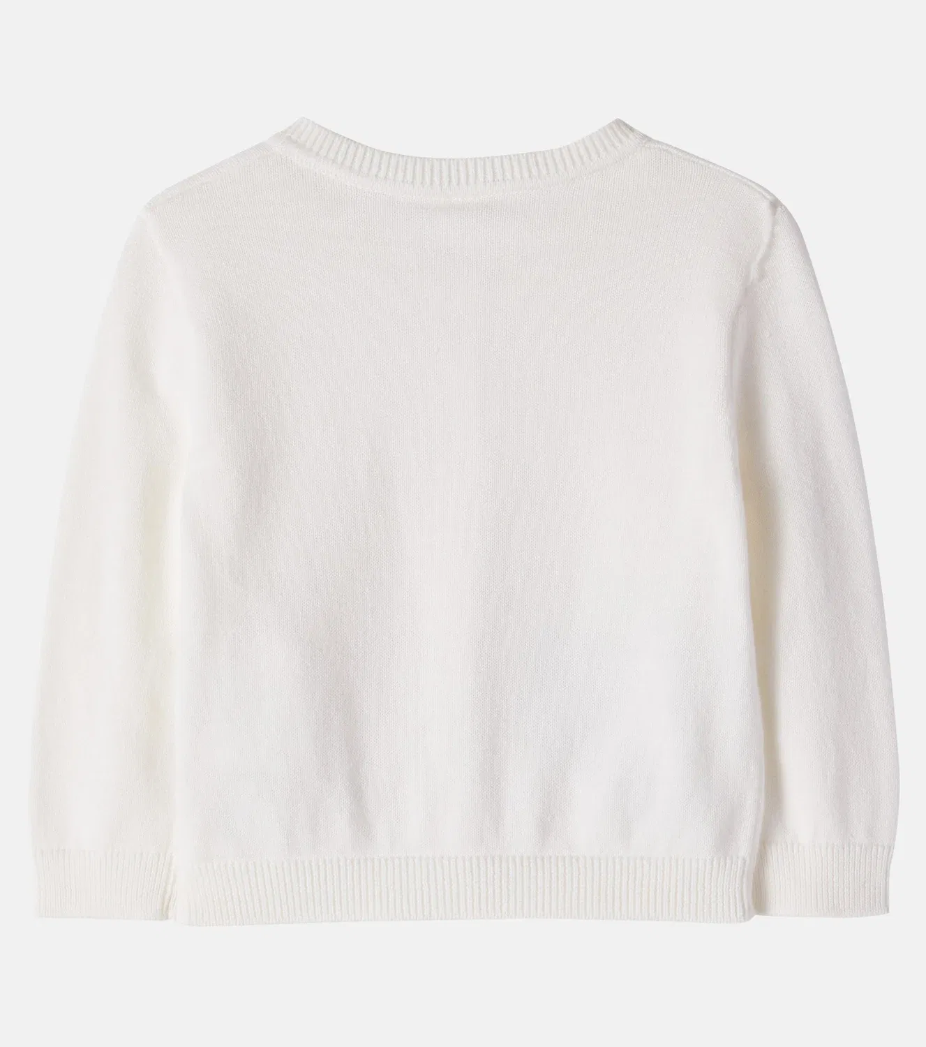 Детский кардиган хлопковый с аппликацией Stella Mccartney Kids, белый — фото 3
