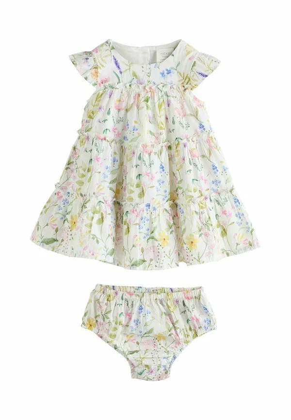 Платье-рубашка с цветочным принтом Regular fit and set piece - shirt dress Next White floral, белый