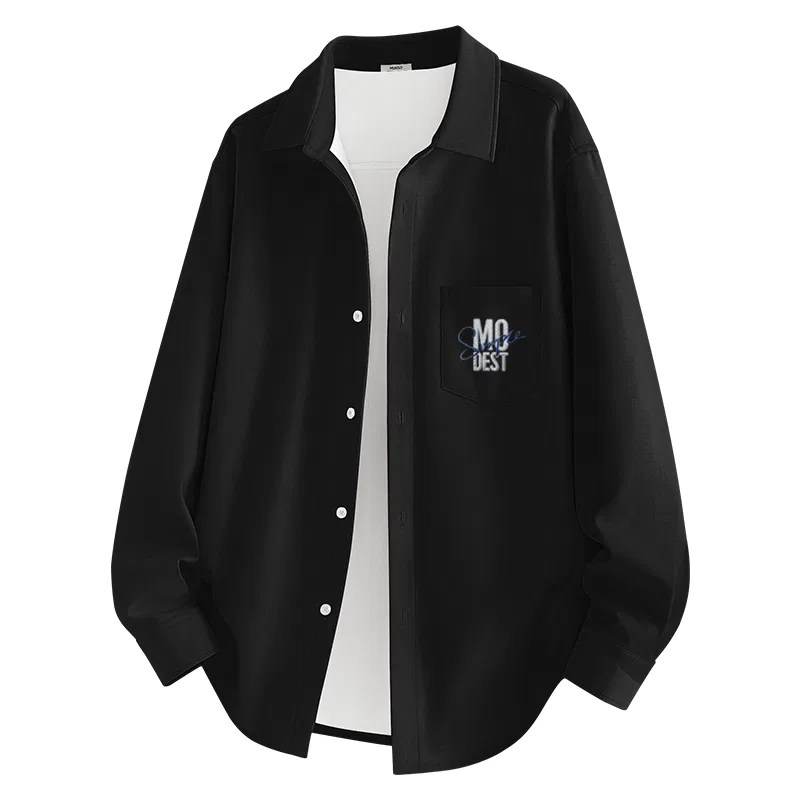 Детская рубашка с начесом Miniso, Black