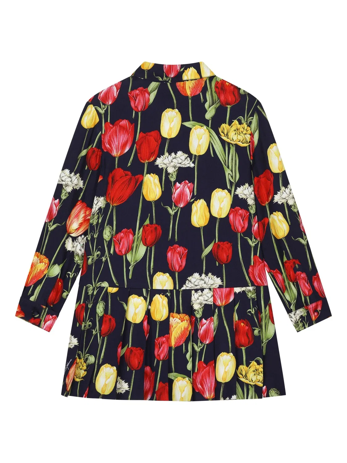 Платье с тюльпановым принтом Dolce & Gabbana, черный — фото 2